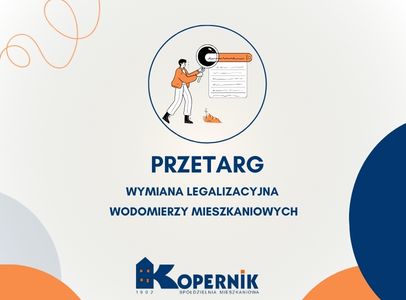 Przetarg - wymiana legalizacyjna wodomierzy mieszkaniowych