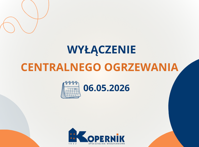 Wyłączenie centralnego ogrzewania - 06.05.2026