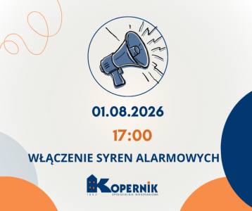 01.08.2026 , 17:00 - Włączenie syren alarmowych